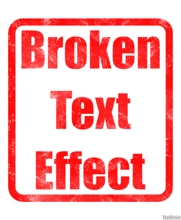 Broken Text Effect Text Effect