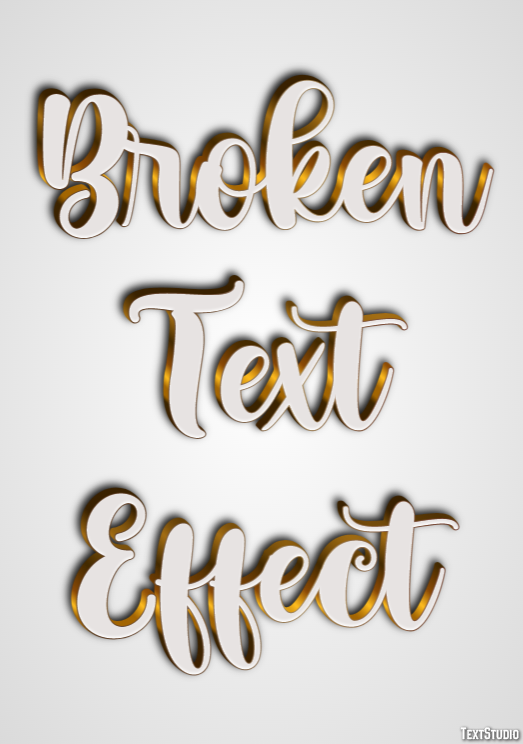 Broken Text Effect Text Effect