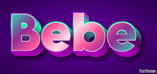 Bebe Text effect