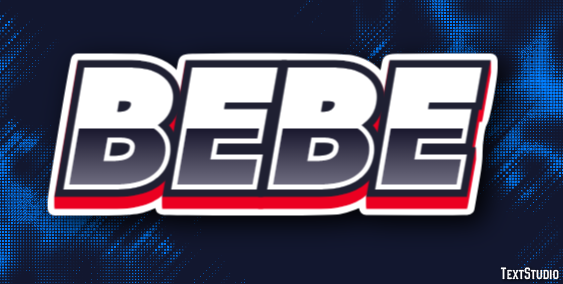 Bebe Text effect