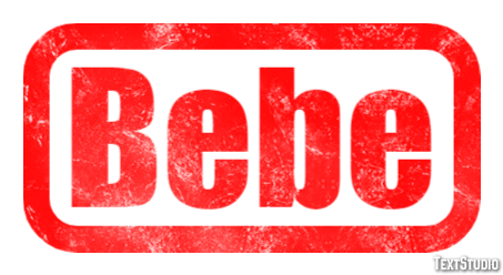 Bebe Text effect