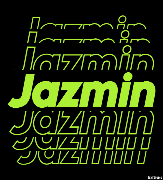 Jazmin Effet de texte