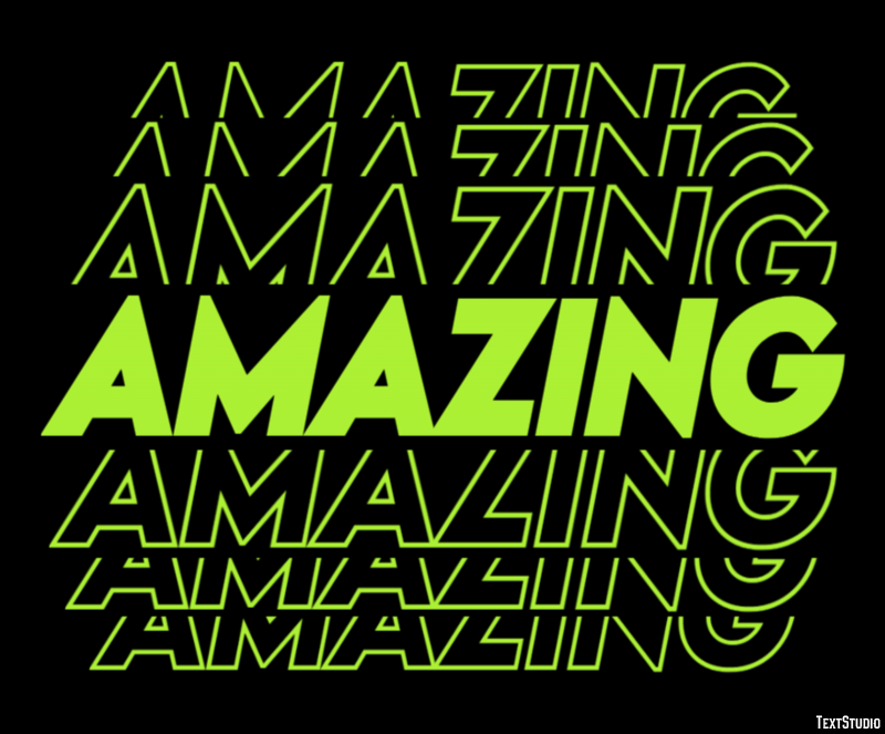 Amazing Tekst Effect