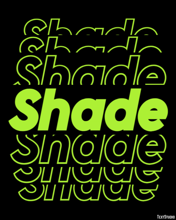Shade Efecto de Texto