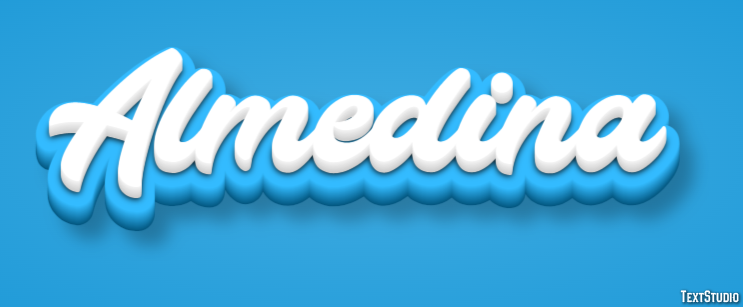 Almedina Text effect