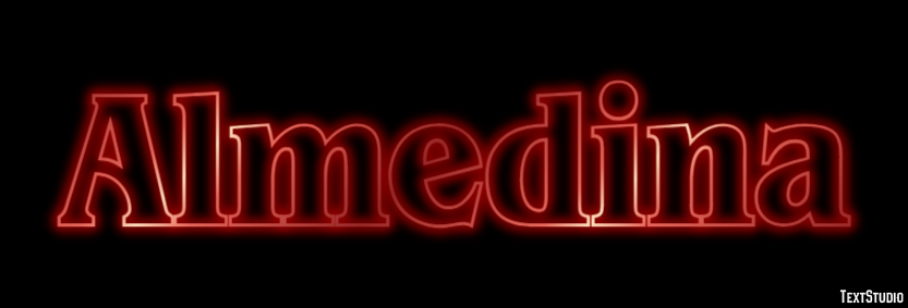 Almedina Text effect