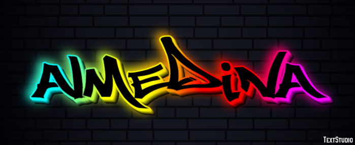 Almedina Text effect