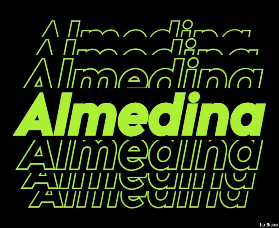 Almedina Tekst Effect