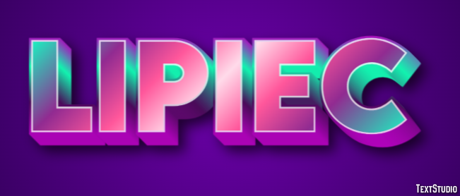 Lipiec Efekt tekstowy