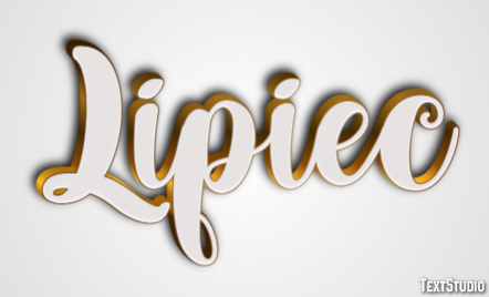 Lipiec Efekt tekstowy