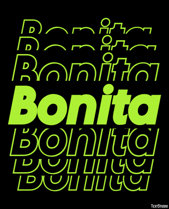 Bonita Text effect