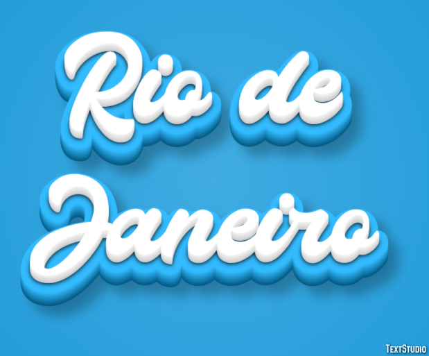 Rio de Janeiro Efeito de texto
