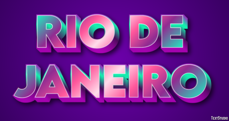Rio de Janeiro Efekt tekstowy