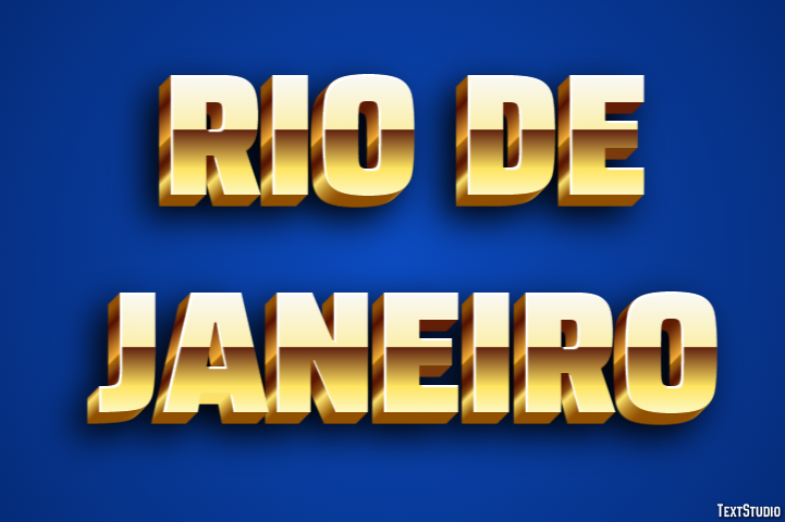 Rio de Janeiro Efeito de texto