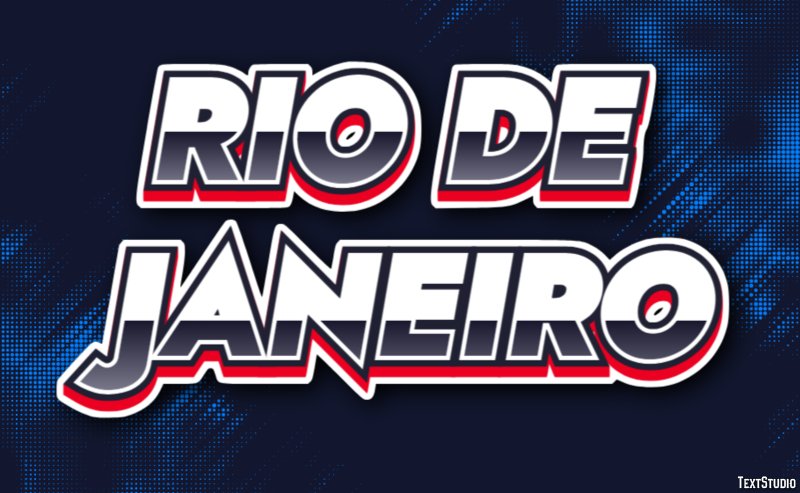 Rio de Janeiro Efeito de texto