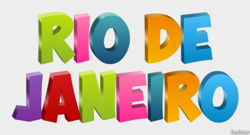 Rio de Janeiro Efekt tekstowy
