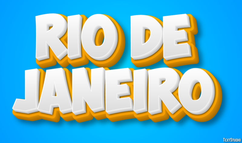 Rio de Janeiro Efekt tekstowy