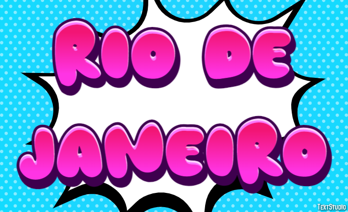 Rio de Janeiro Efeito de texto