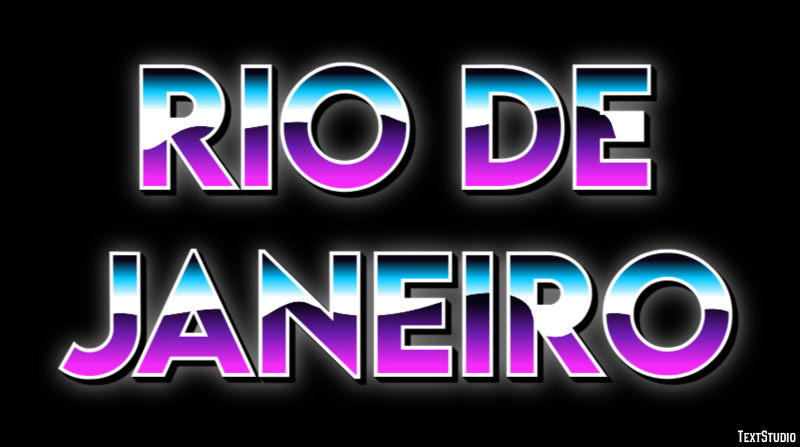 Rio de Janeiro Efeito de texto