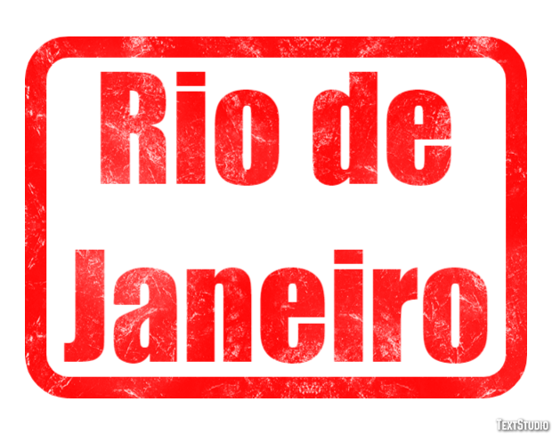 Rio de Janeiro Efeito de texto