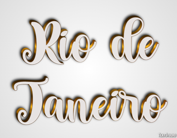 Rio de Janeiro Efecto de Texto