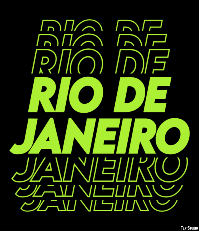 Rio de Janeiro Efeito de texto