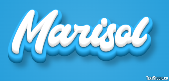 Marisol Efeito de texto