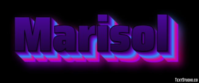 Marisol Efeito de texto