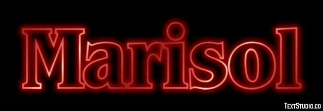Marisol Efeito de texto