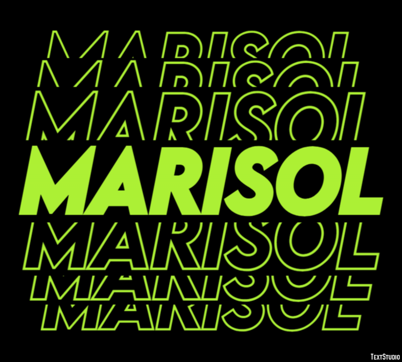 Marisol Efecto de Texto