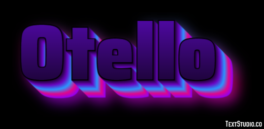 Otello Efeito de texto