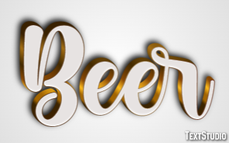 Beer Text effect