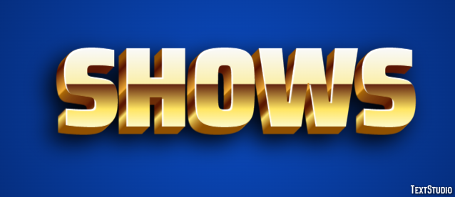 Shows Эффект текста
