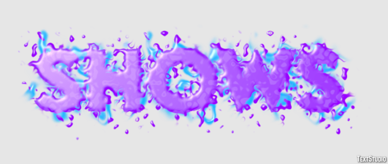 Shows Effet de texte