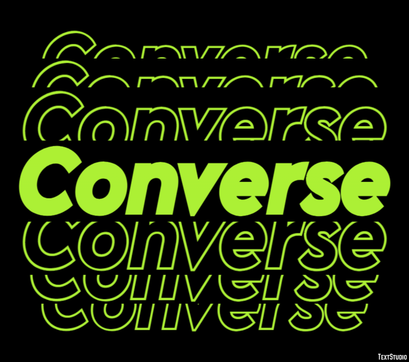 Converse Efecto de Texto