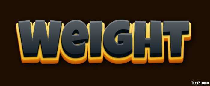 Weight Tekst Effect