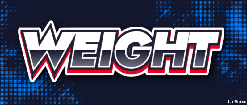 Weight Tekst Effect