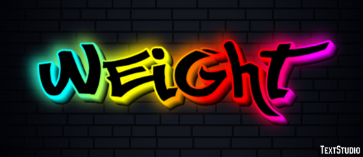Weight Tekst Effect