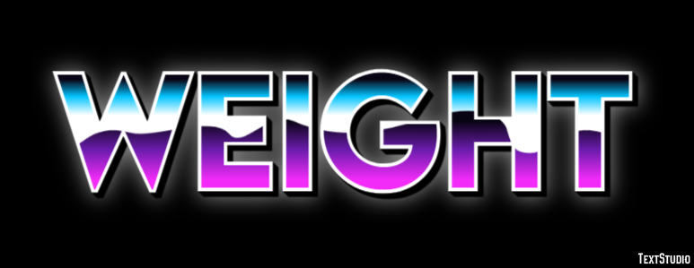 Weight Tekst Effect