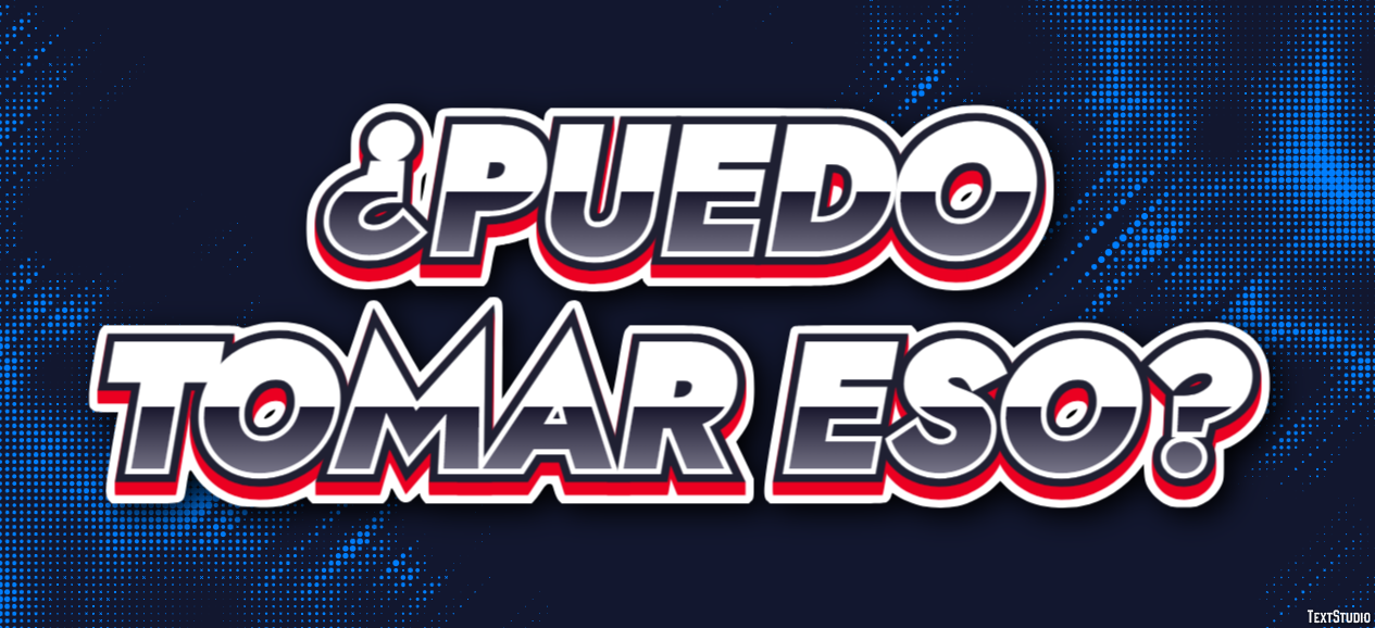 ¿Puedo tomar eso? Efecto de Texto