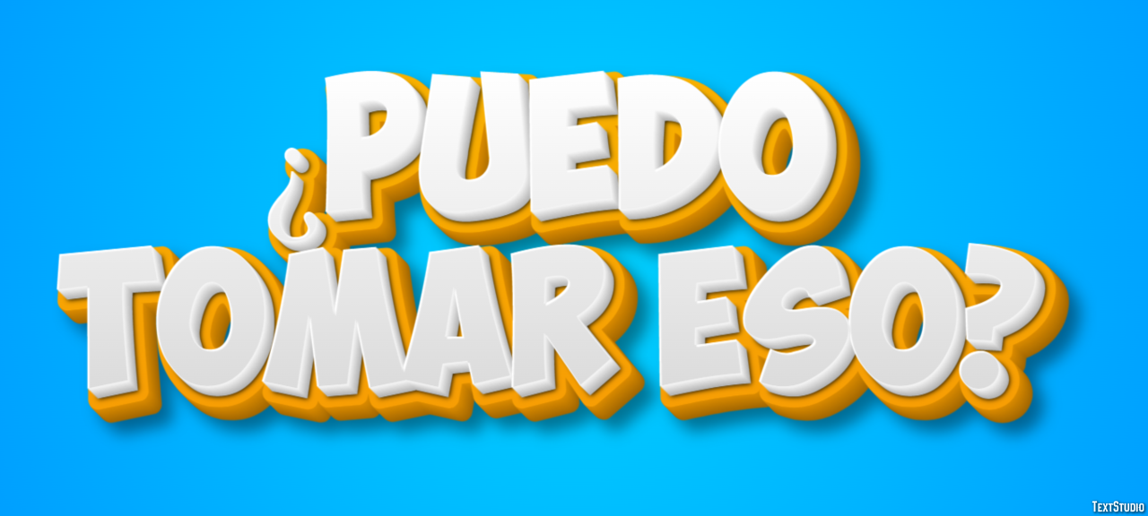¿Puedo tomar eso? Tekst Effect