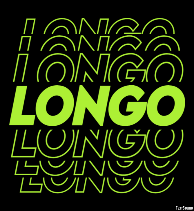 Longo Efeito de texto