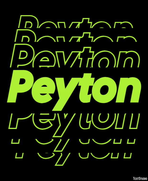 Peyton Text Effect