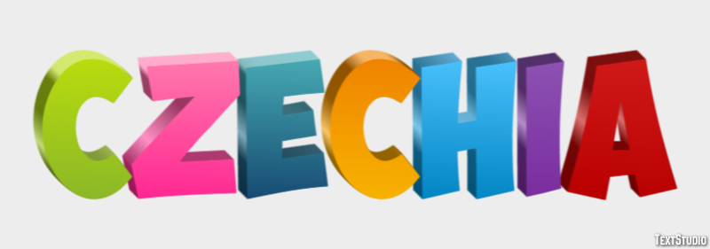Czechia Text Effect