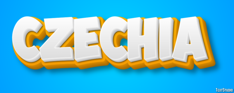 Czechia Text Effect