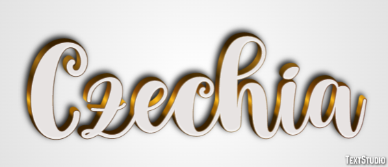 Czechia Text effect