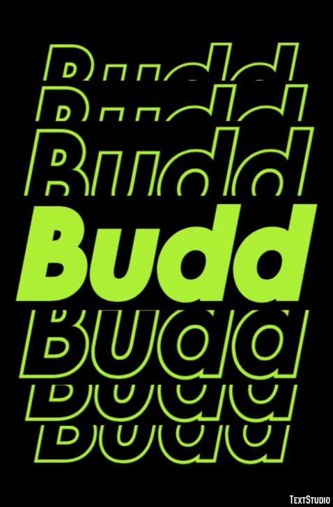Budd Эффект текста