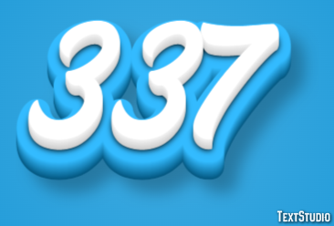 337 Text Effect