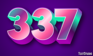 337 Text Effect