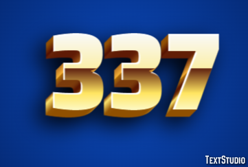 337 Text Effect